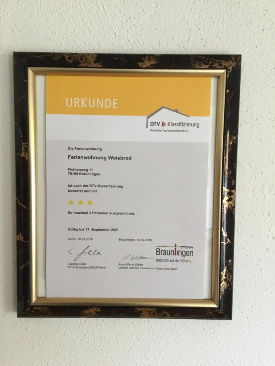 Bräunlingen Ferienwohnung Weisbrod, Nur Private Buchungen מראה חיצוני תמונה